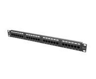 LANBERG Patch Panel 24 Port 1U Kat.6 czarny PPU6-1024-B - 457375 - zdjęcie 4